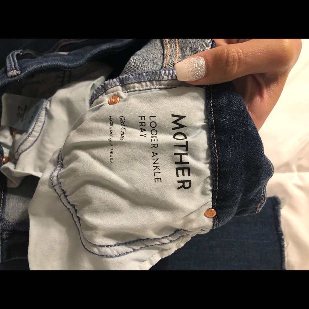 Mother Denim Looker Ankle Frayer